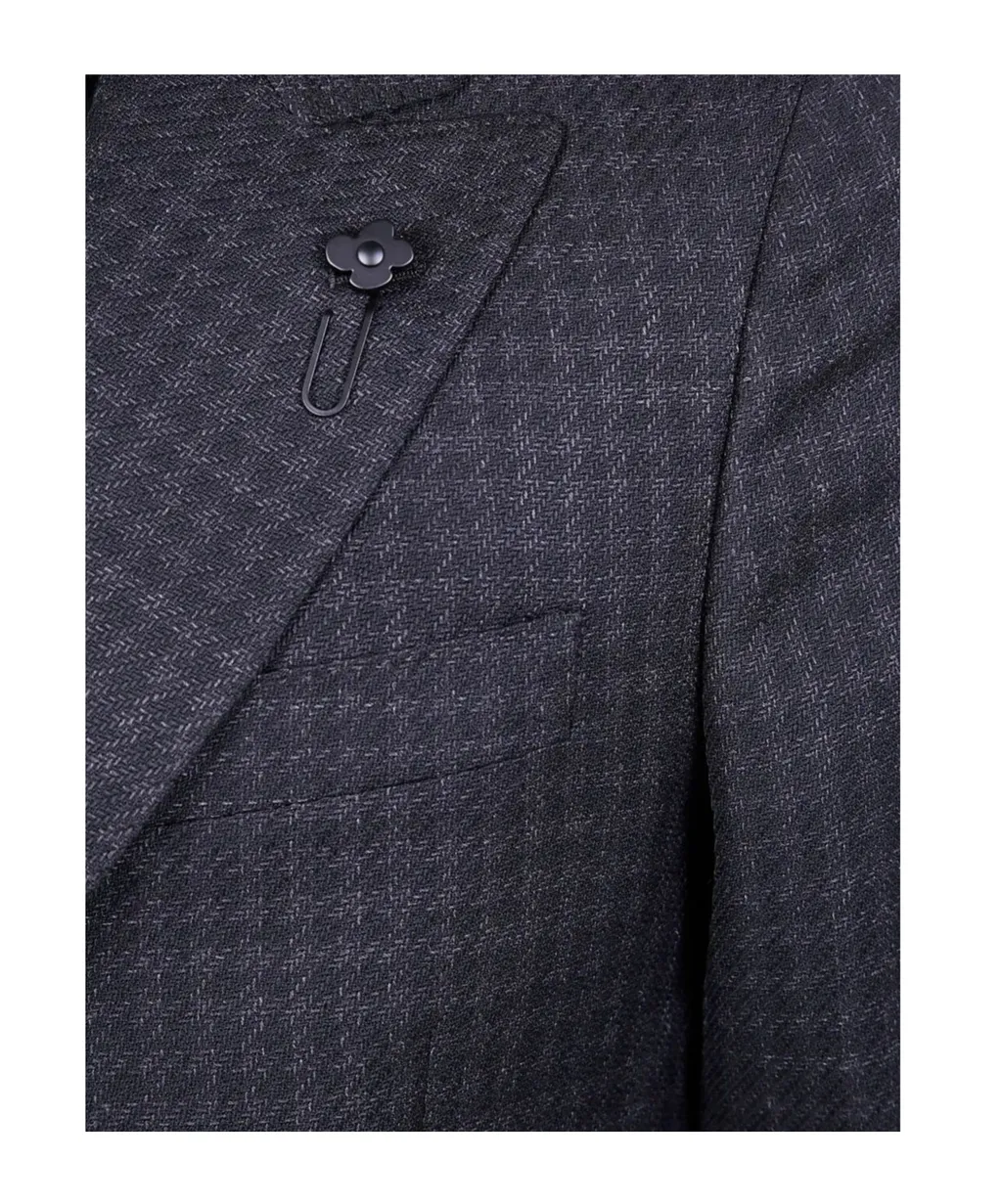 Houndstooth-Pattern Blazer