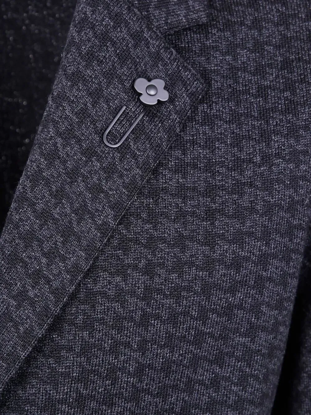 Houndstooth Three-Button Jacket
