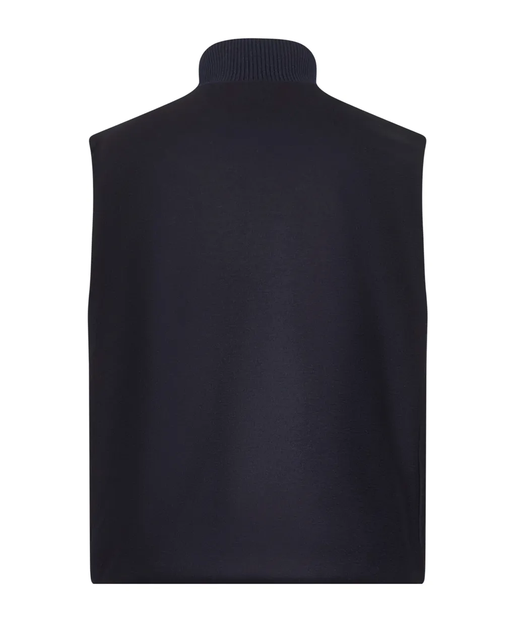 High-Neck Zip-Front Waistcoat