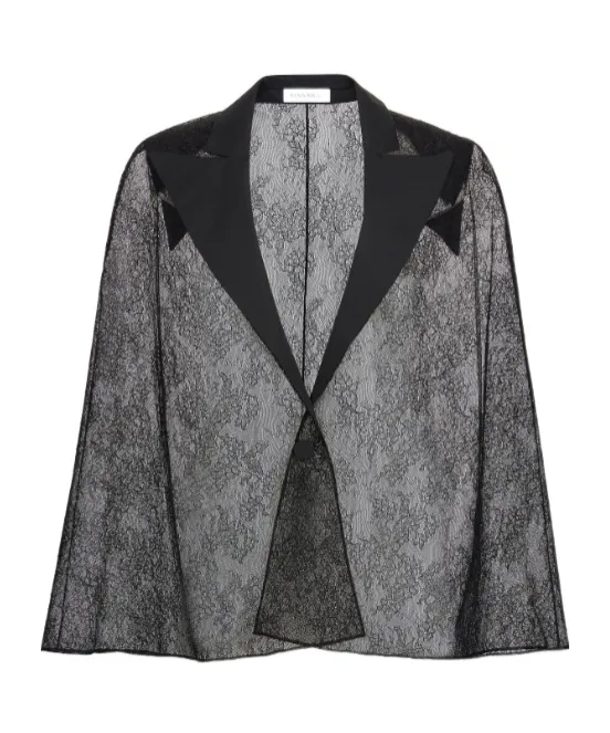 Nina Ricci Lace Blazer-Inspired Cape