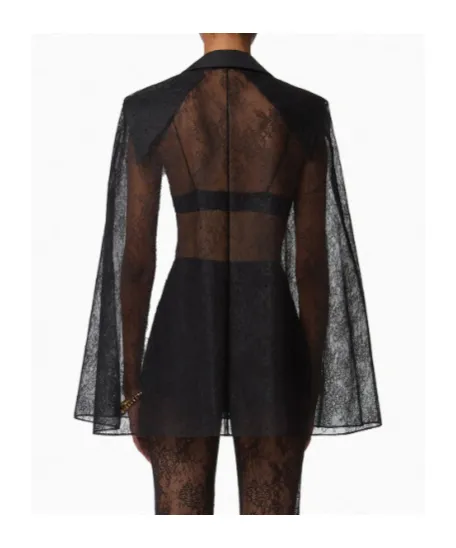 Nina Ricci Lace Blazer-Inspired Cape