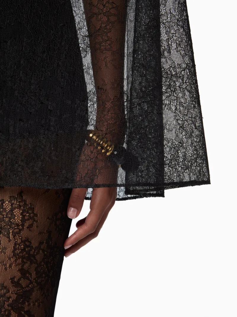Nina Ricci Lace Blazer-Inspired Cape