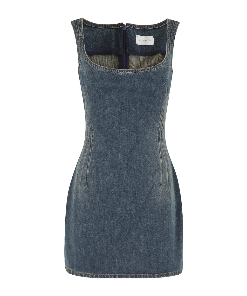 Sleeveless Denim Dress