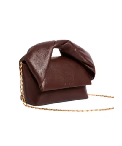 Knotted Leather Tote Bag