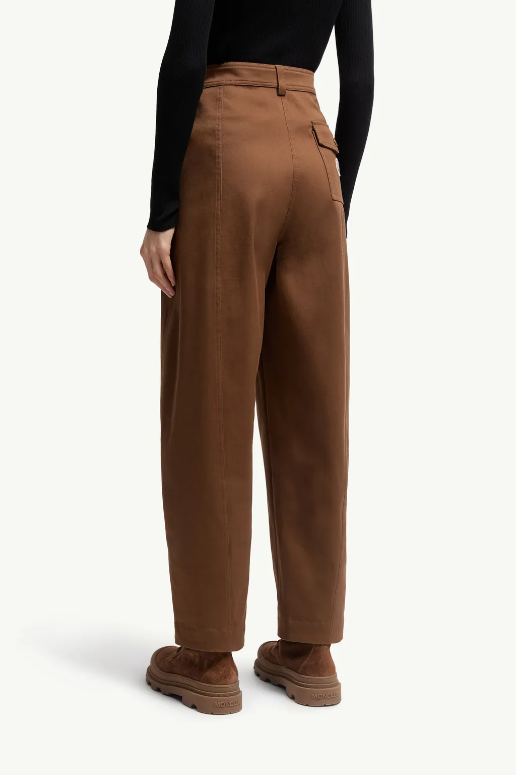 Moncler Straight Leg Gabardine Trousers