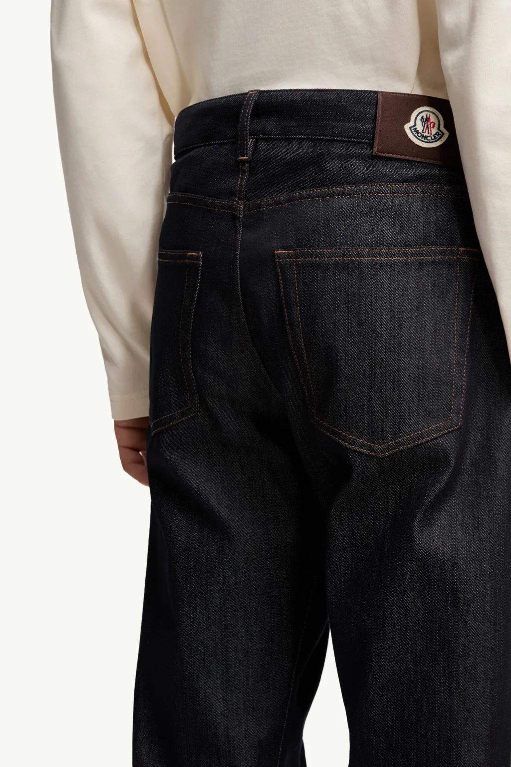 Moncler Logo Patch Straight Leg Pants