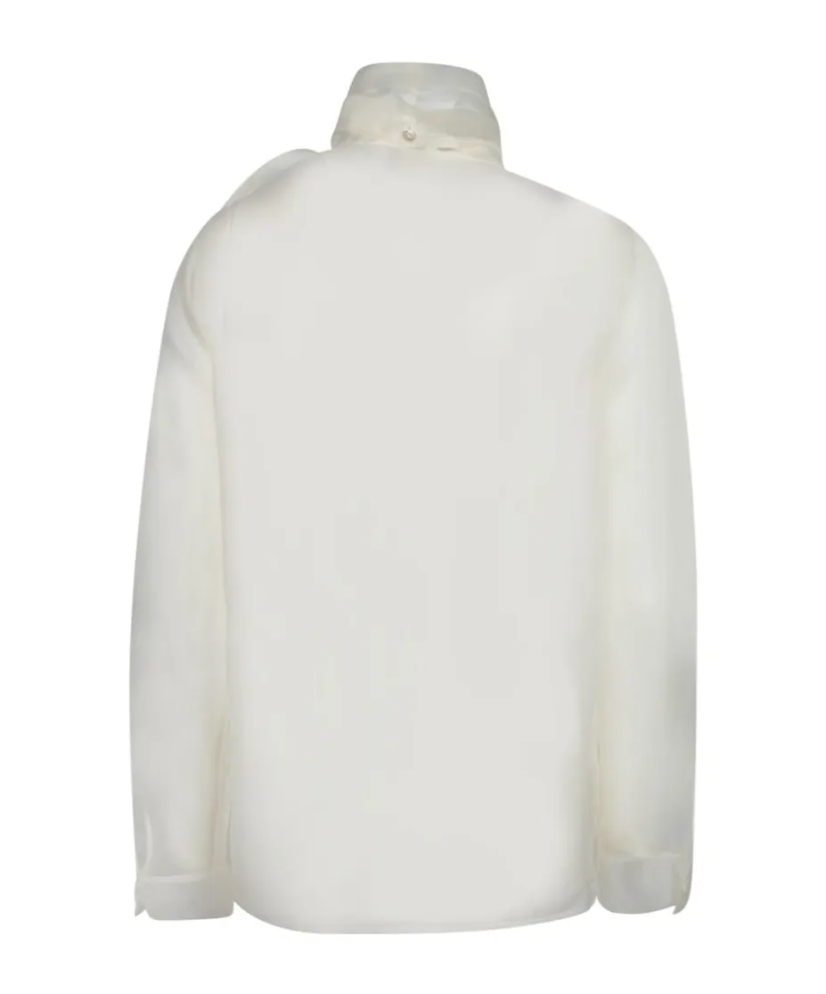 Bow-Tie Long-Sleeve Blouse