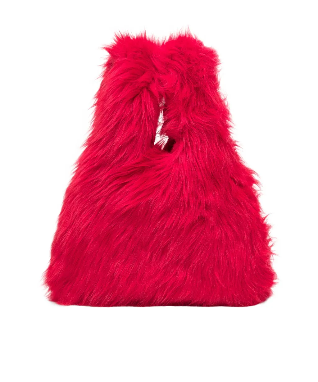 Msgm Fluffy Small Satchel Bag