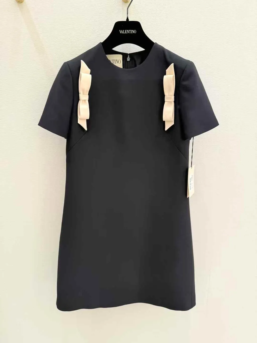Valentino Bow Detailed Crewneck Dress