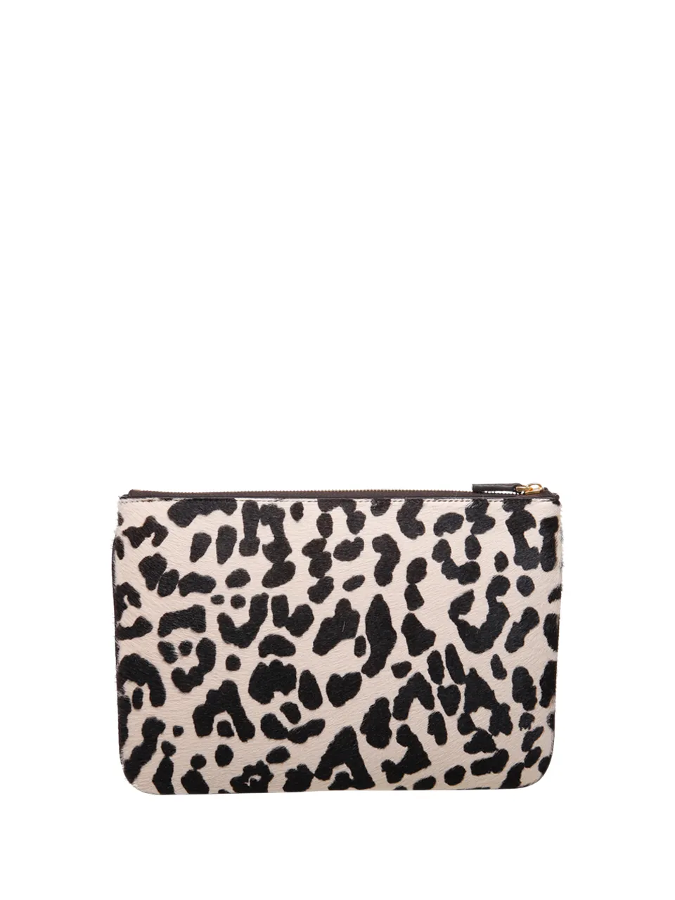 Vlogo Leopard-Print Clutch Bag