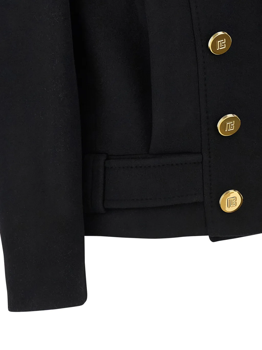 Peak-Lapel Belted Coat