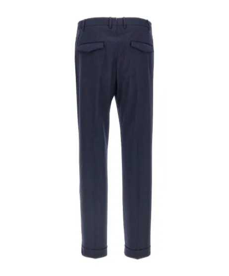 Pt Torino Brushed Wool Straight-Leg Pants