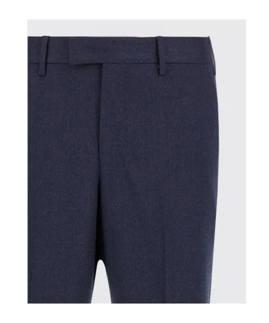 Pt Torino Brushed Wool Straight-Leg Pants
