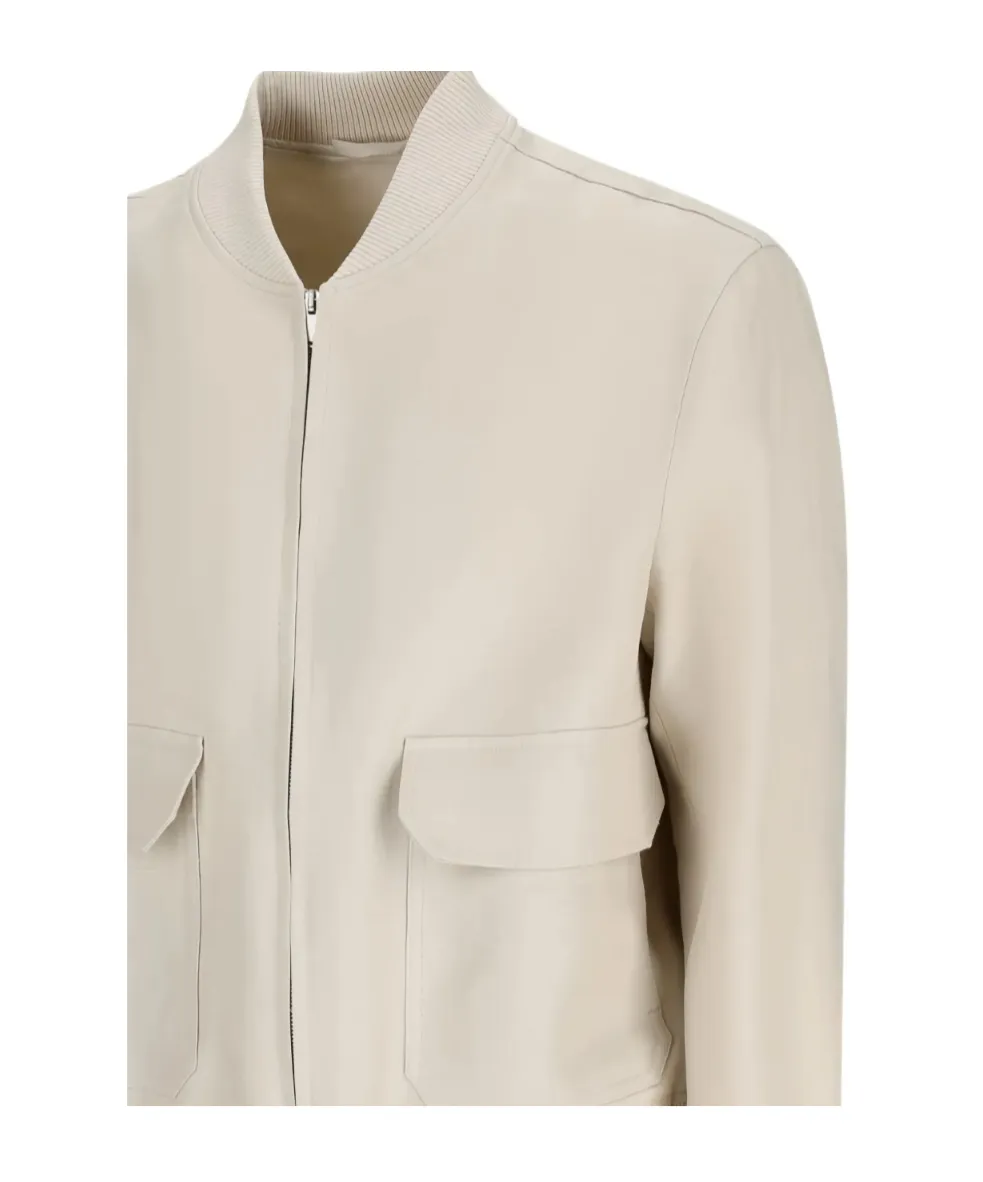 Zip-Fastening Flap-Pocket Jacket