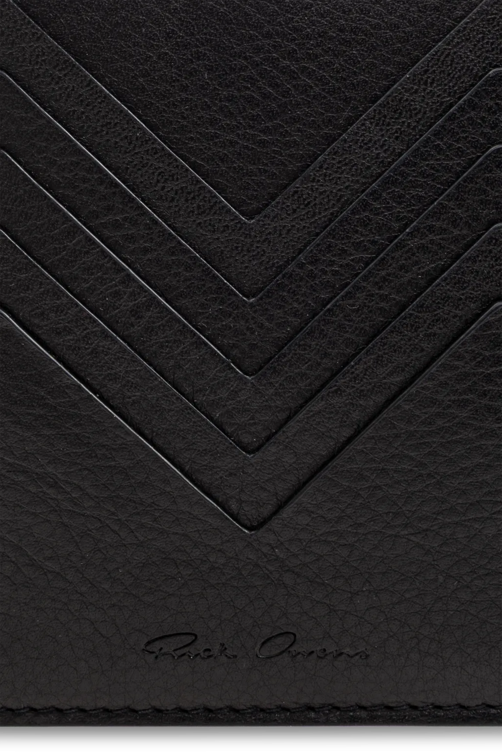 Rick Owens Logo Embossed Card Holder