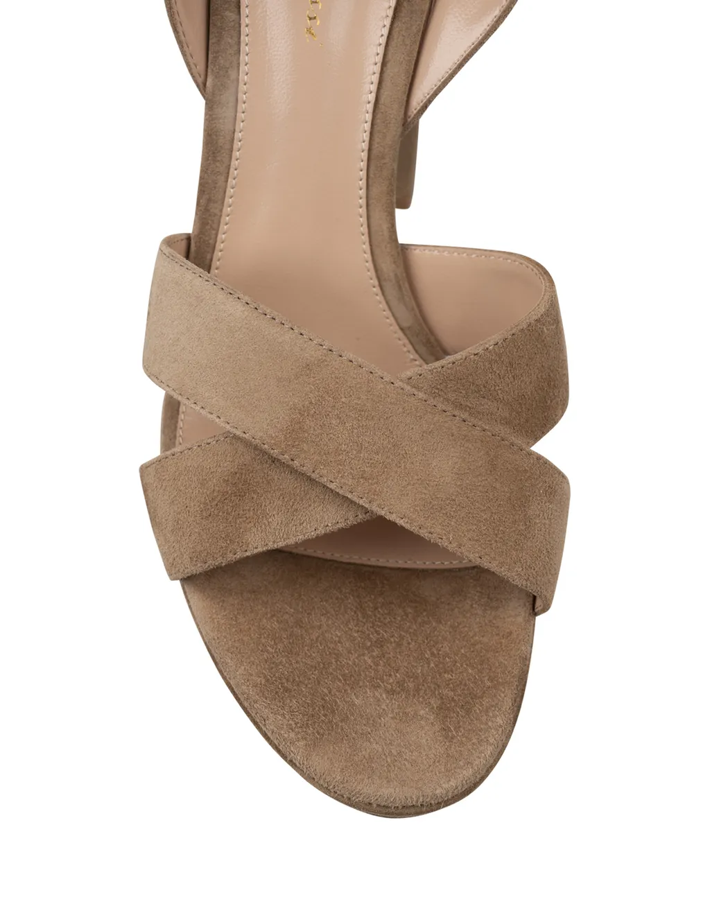 Round-Toe High-Heeled Sandals
