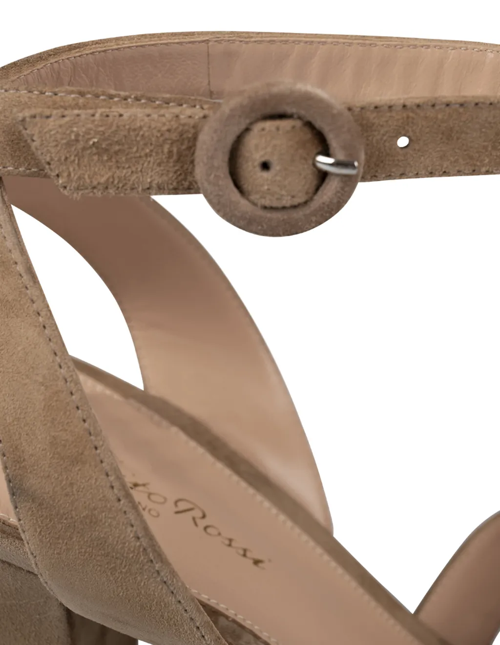 Round-Toe High-Heeled Sandals