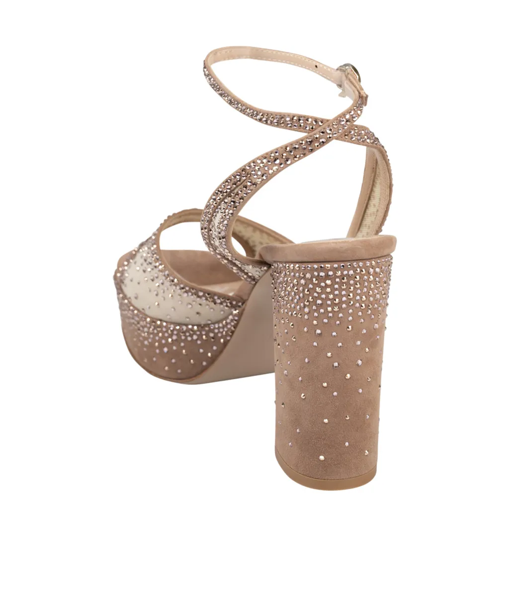 Round-Toe High-Heeled Sandals