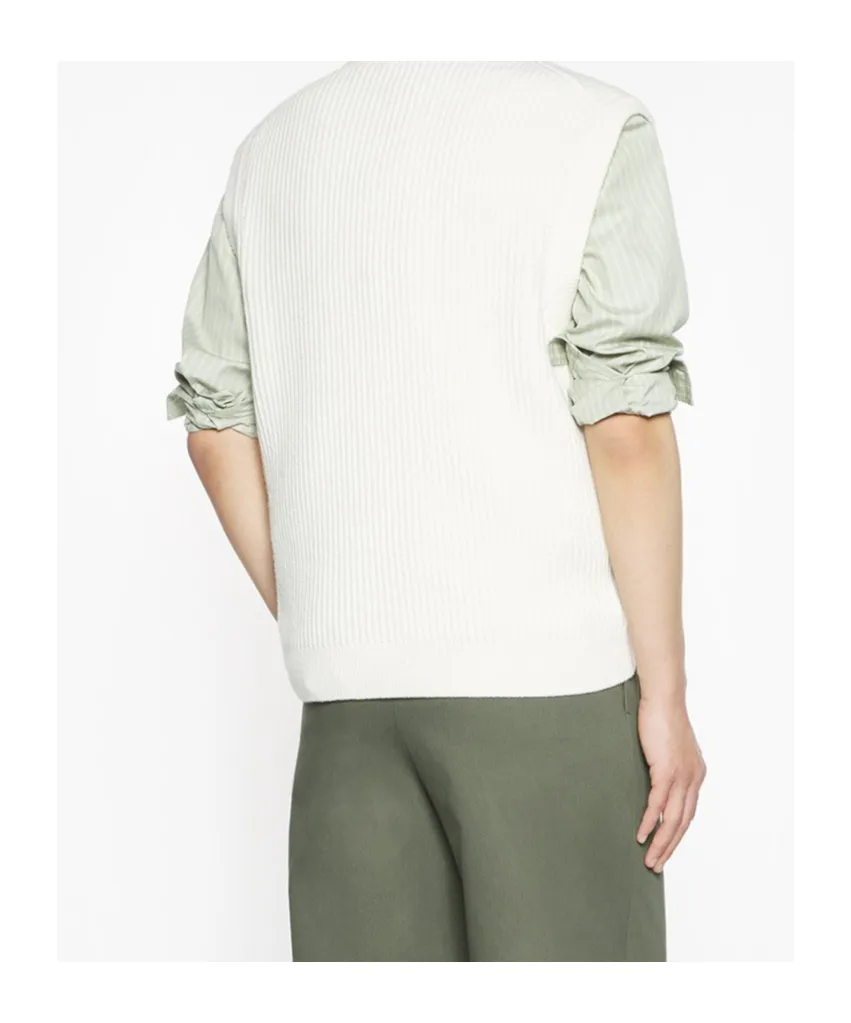 Maison Kitsun Fox Head Ribbed Vest