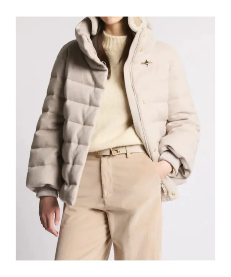 Jersey Puffer Jacket