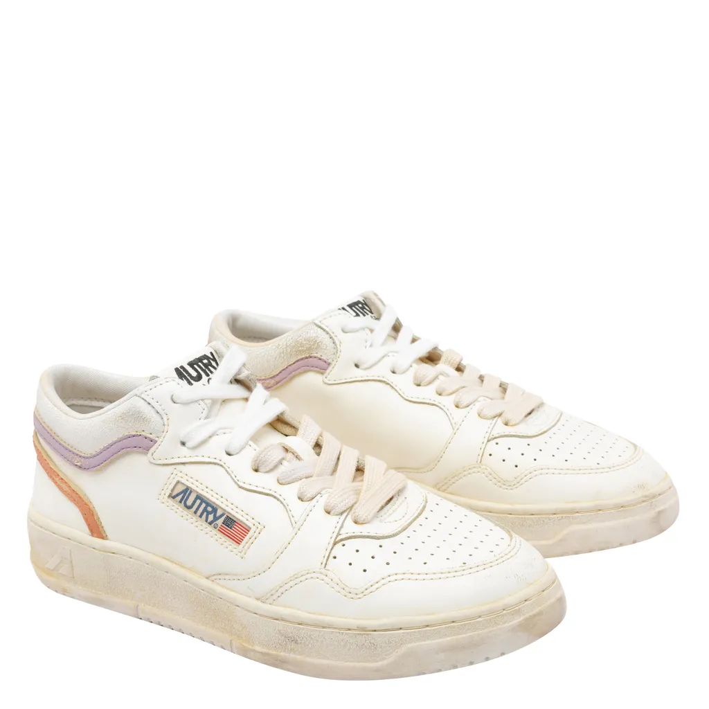 Medalist Stripe Leather Sneakers