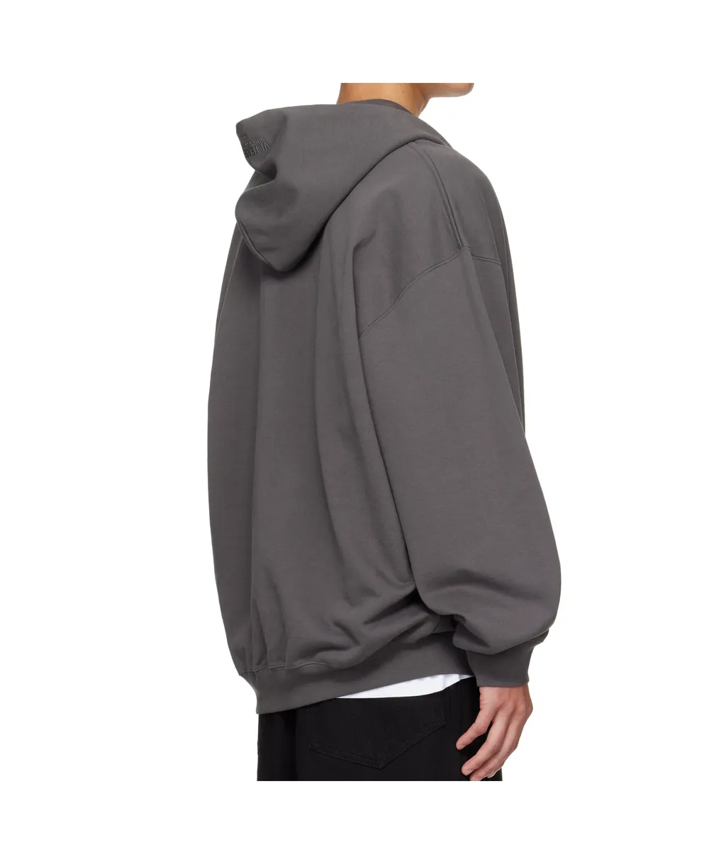 Boxing Logo Oversized Zip-Up Hoodie