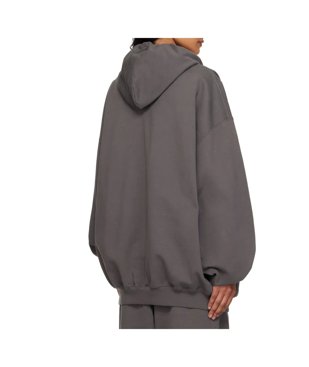 Boxing Logo Oversized Zip-Up Hoodie