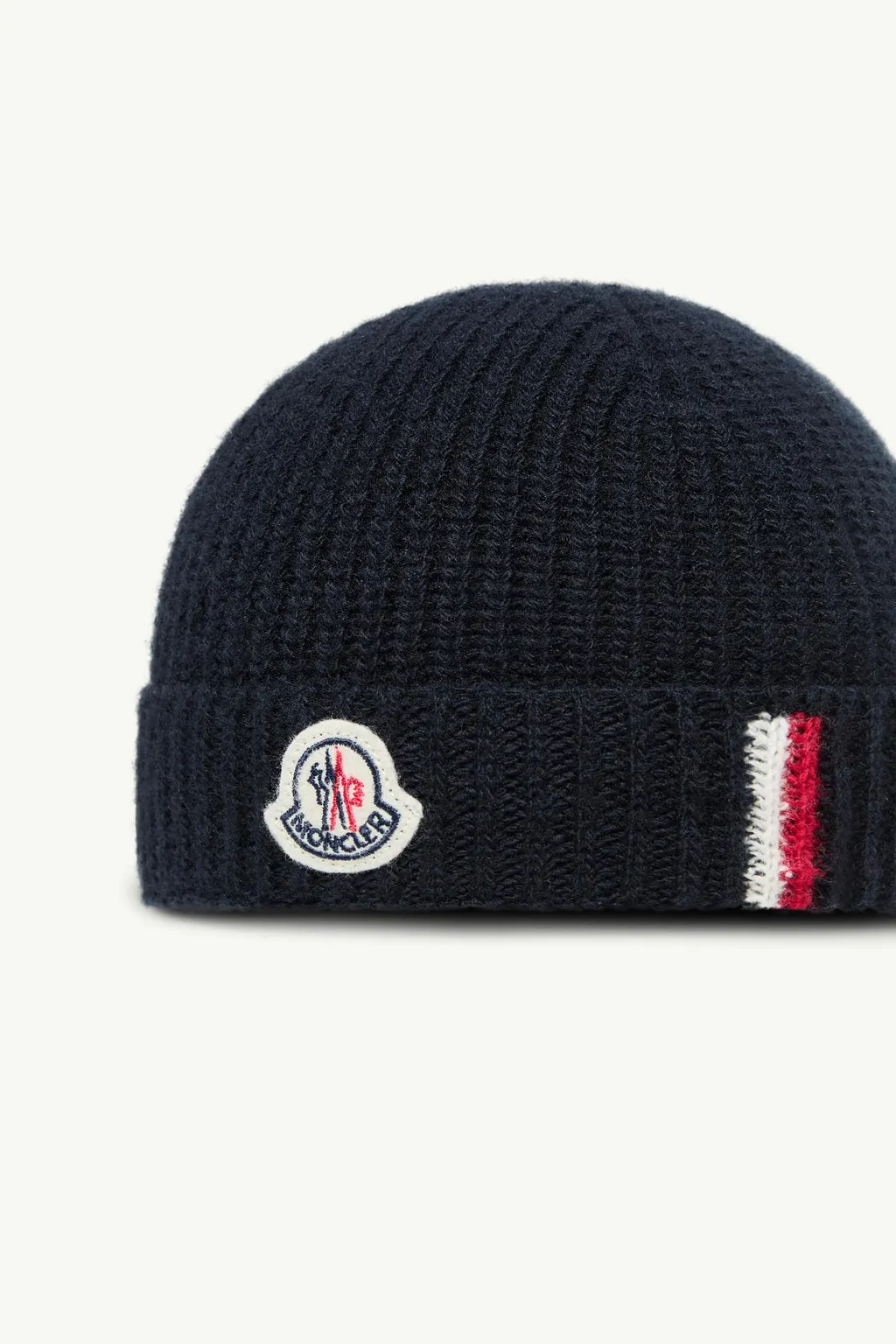 Moncler Enfant Tricolour Trimmed Beanie