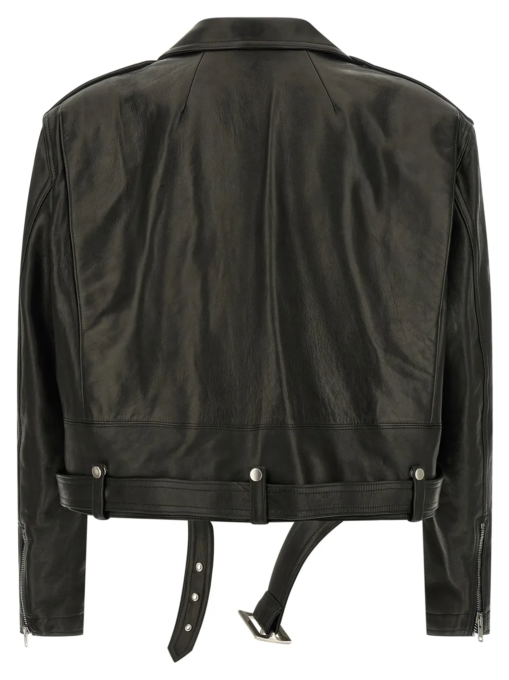 Belted Leather Jacket
