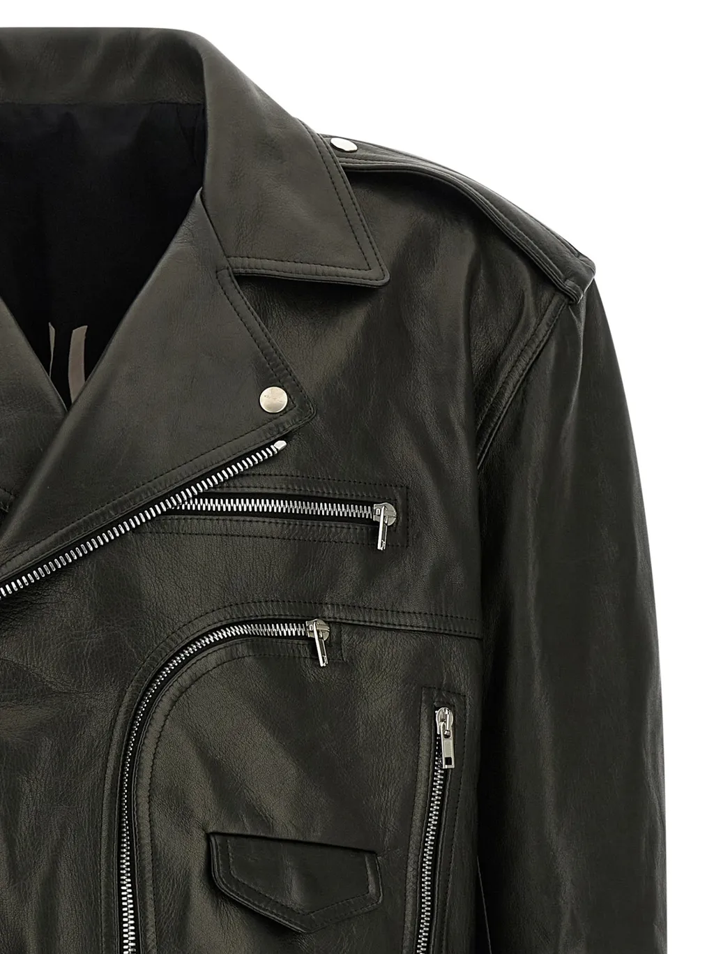 Belted Leather Jacket