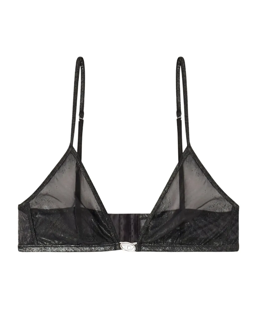 Glitter-Effect Triangle Bra
