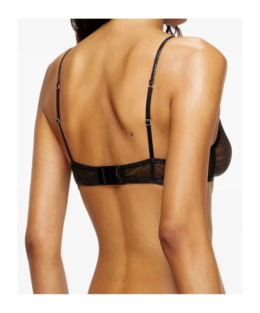 Glitter-Effect Triangle Bra