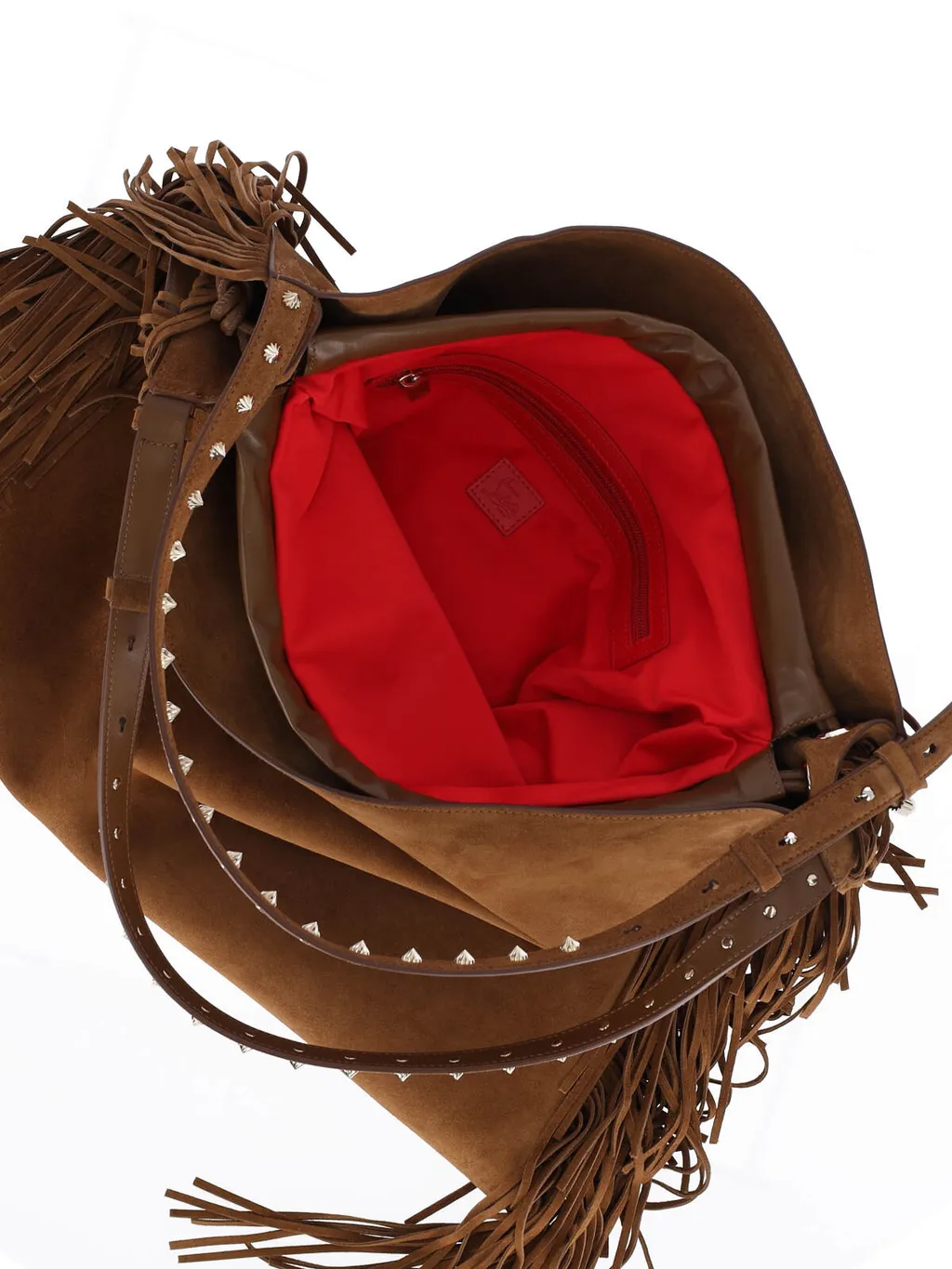 Fringe-Detail Suede Backpack