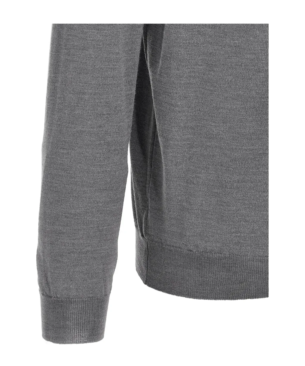 Zanone Flexwool Long-Sleeve Polo Shirt