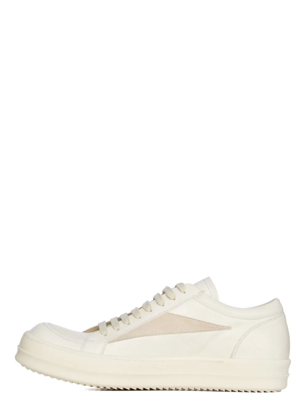 Rick Owens Round Toe Low-Top Sneakers