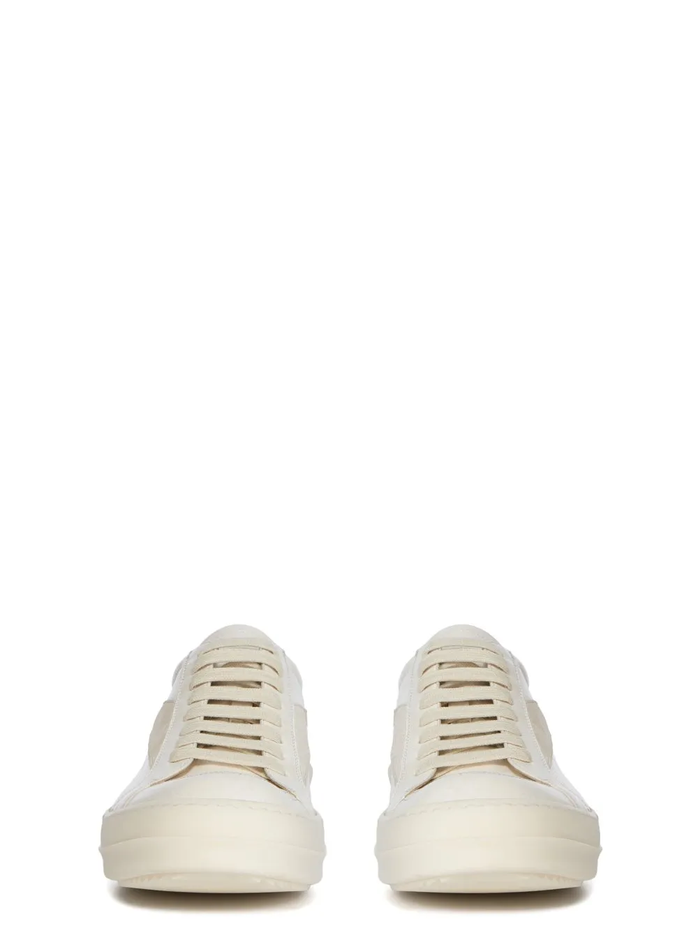 Rick Owens Round Toe Low-Top Sneakers