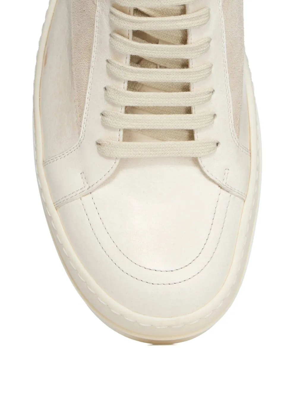 Rick Owens Round Toe Low-Top Sneakers