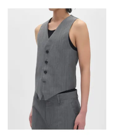 Pinstripe-Pattern Waistcoat