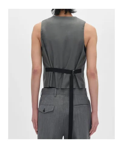 Pinstripe-Pattern Waistcoat
