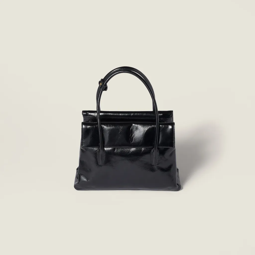 Solitaire Shiny Leather Bag