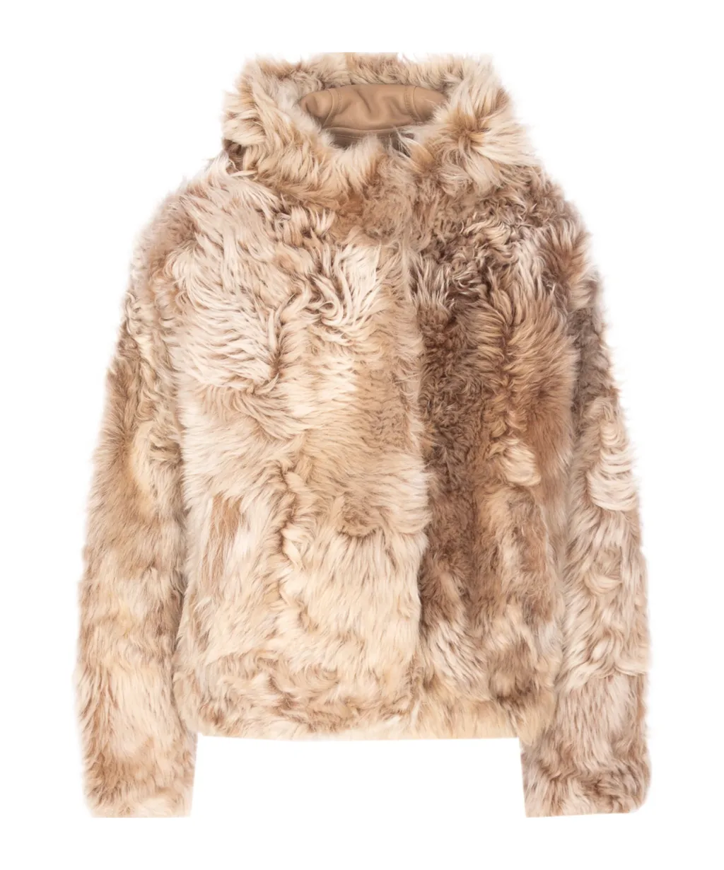 Yves Salomon Hooded Fur Jacket