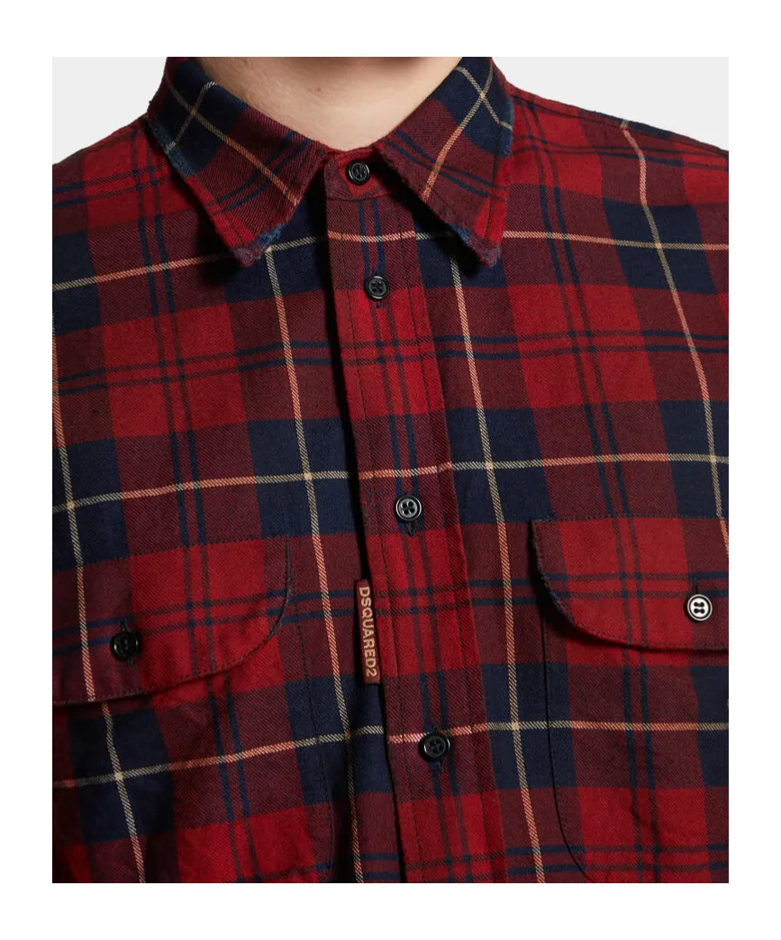 Checked-Pattern Shirt