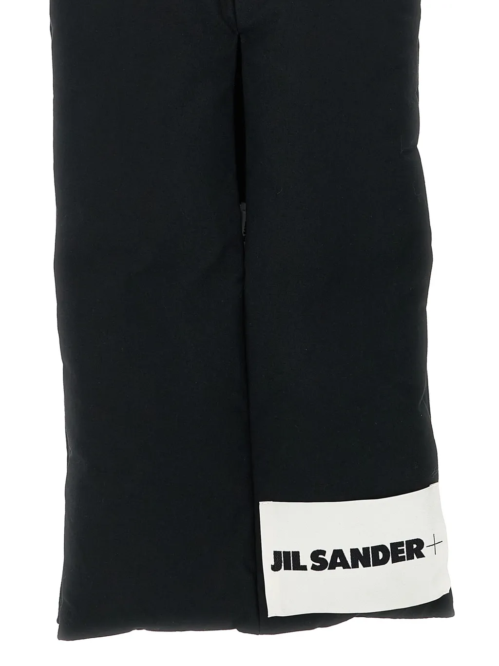 Padded Logo-Patch Scarf