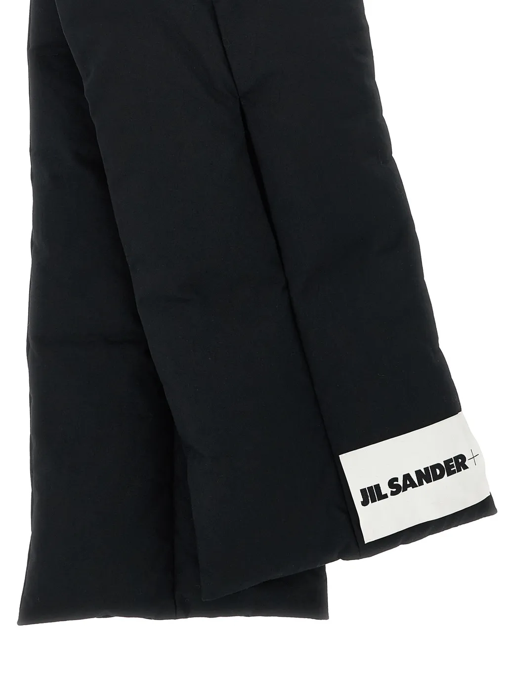 Padded Logo-Patch Scarf