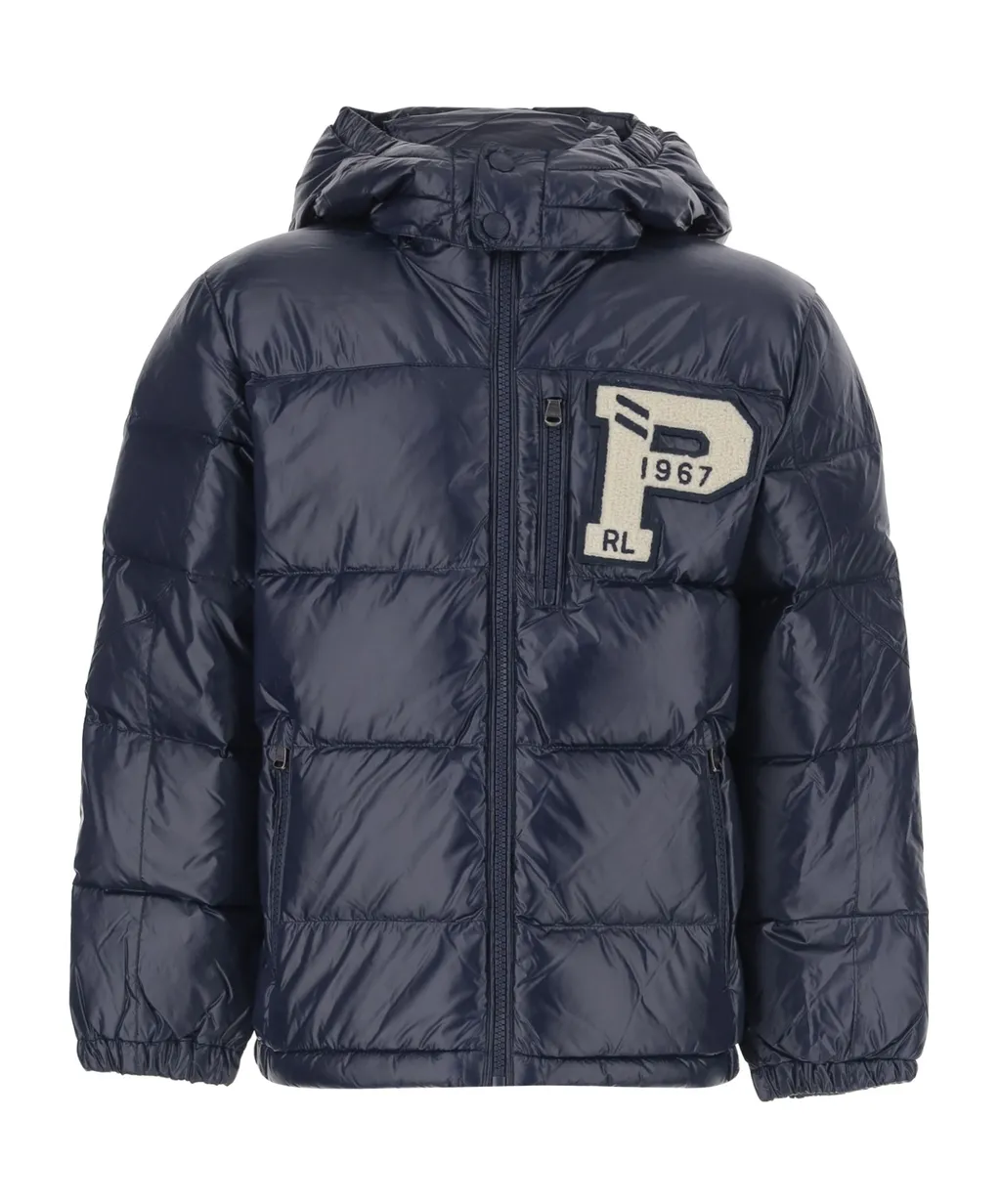 Padded Logo-Patch Jacket
