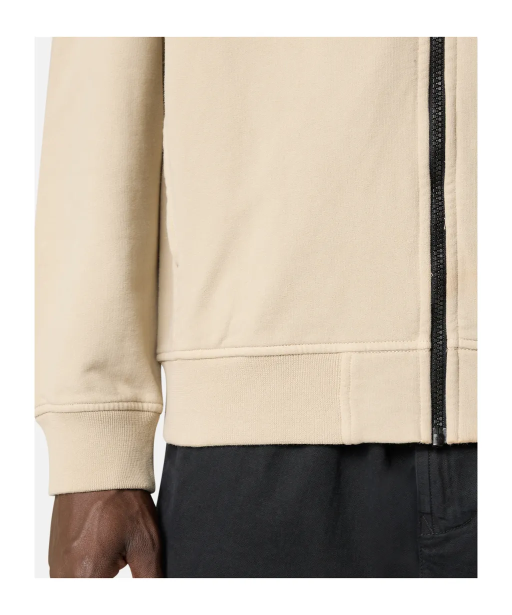 Stone Island Logo Patch Zipped Hoodie