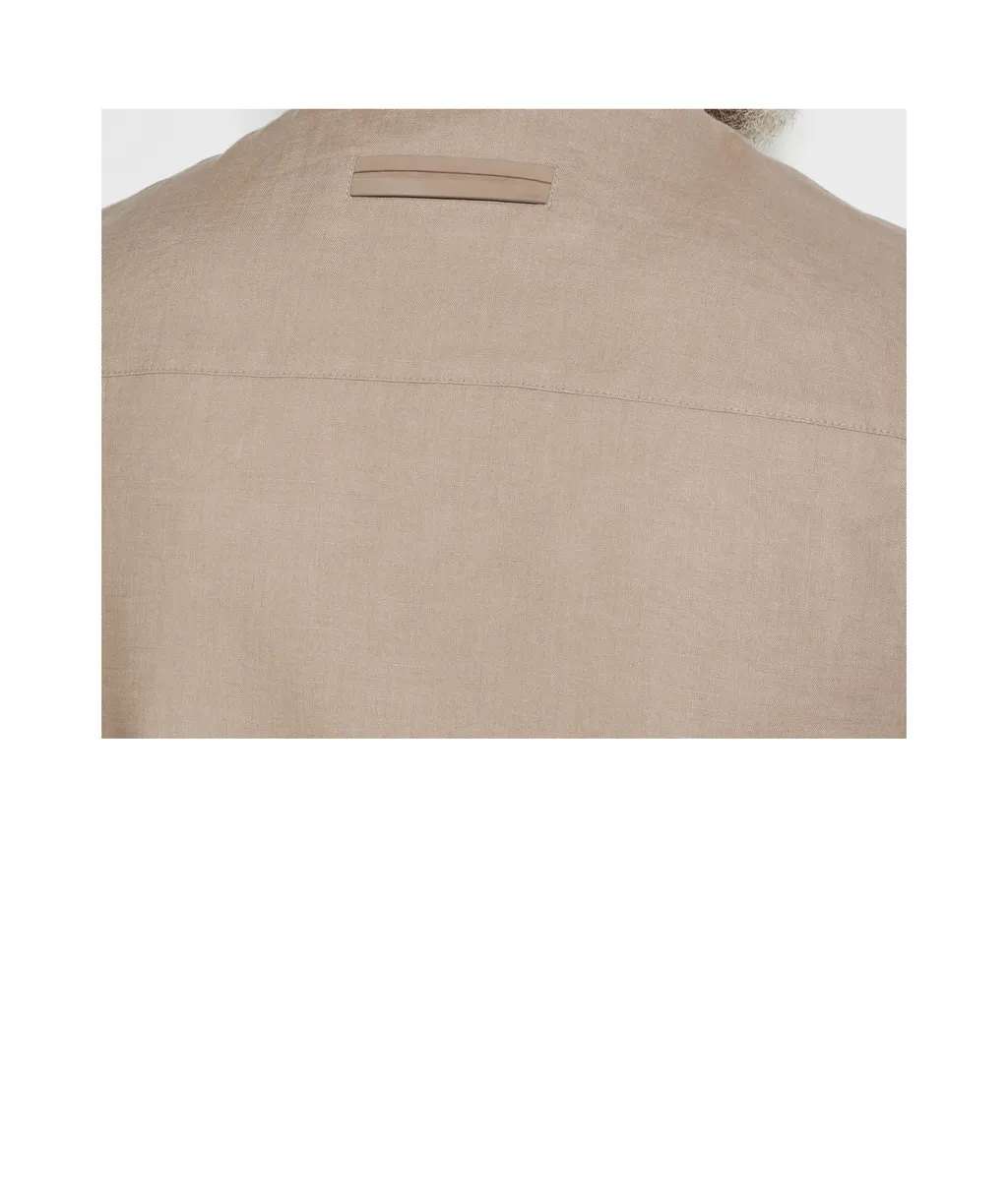 Zegna Oasi Lino Zipped Vest