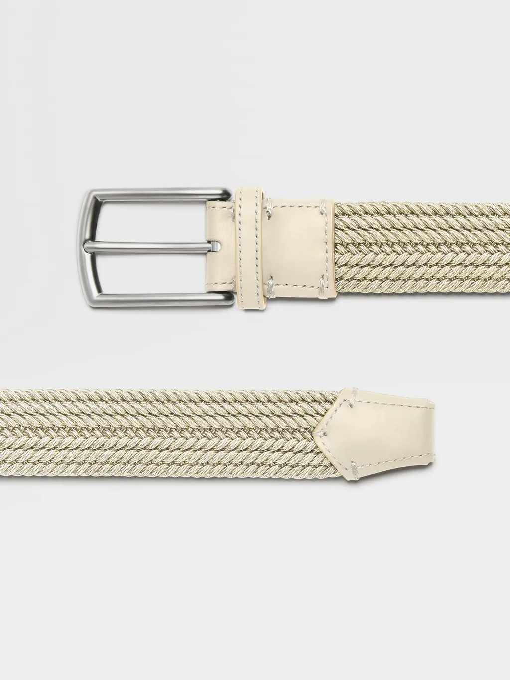 Zegna Braided Buckle Belt