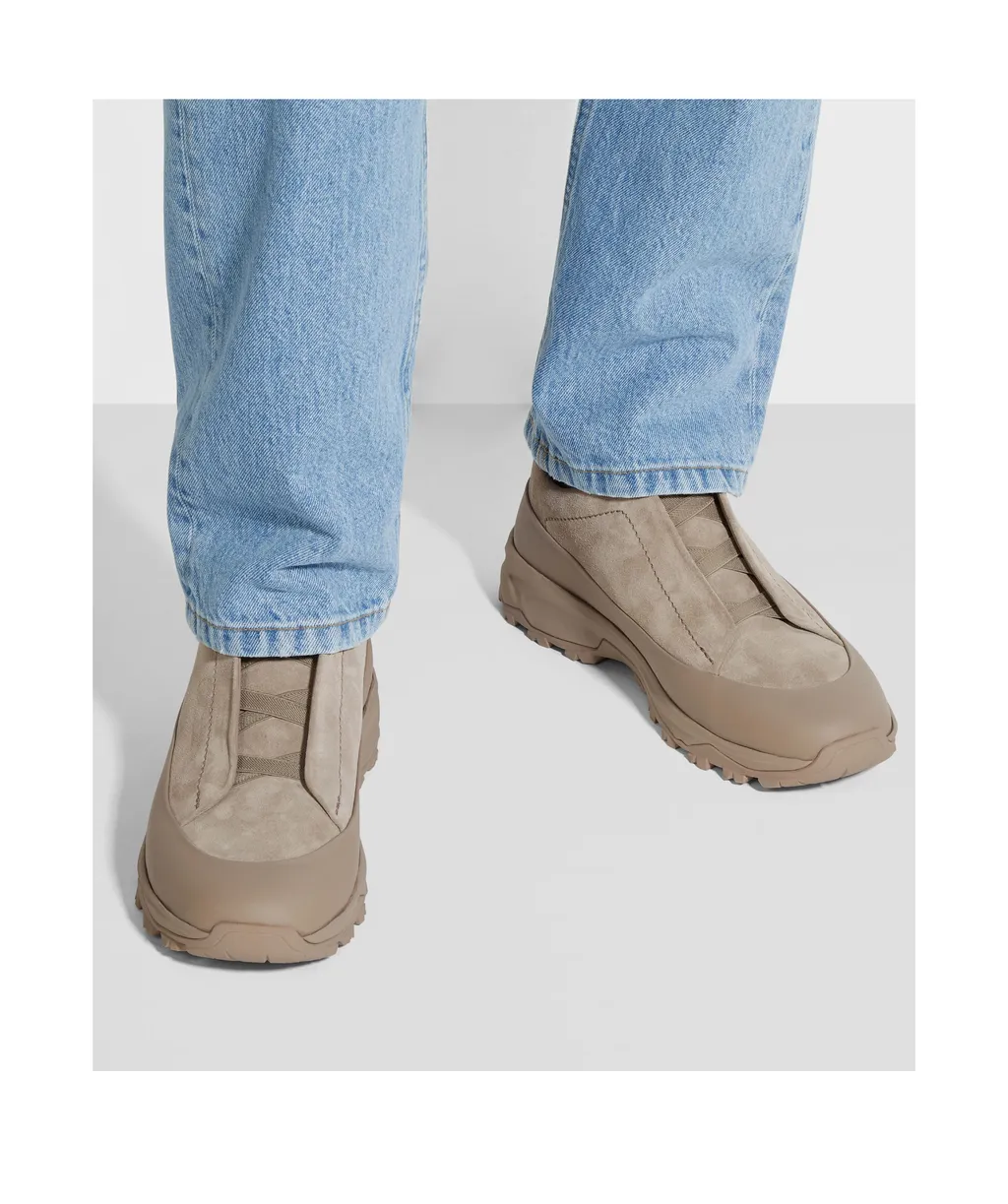 Zegna Triple Stitch Monte Low-Top Sneakers