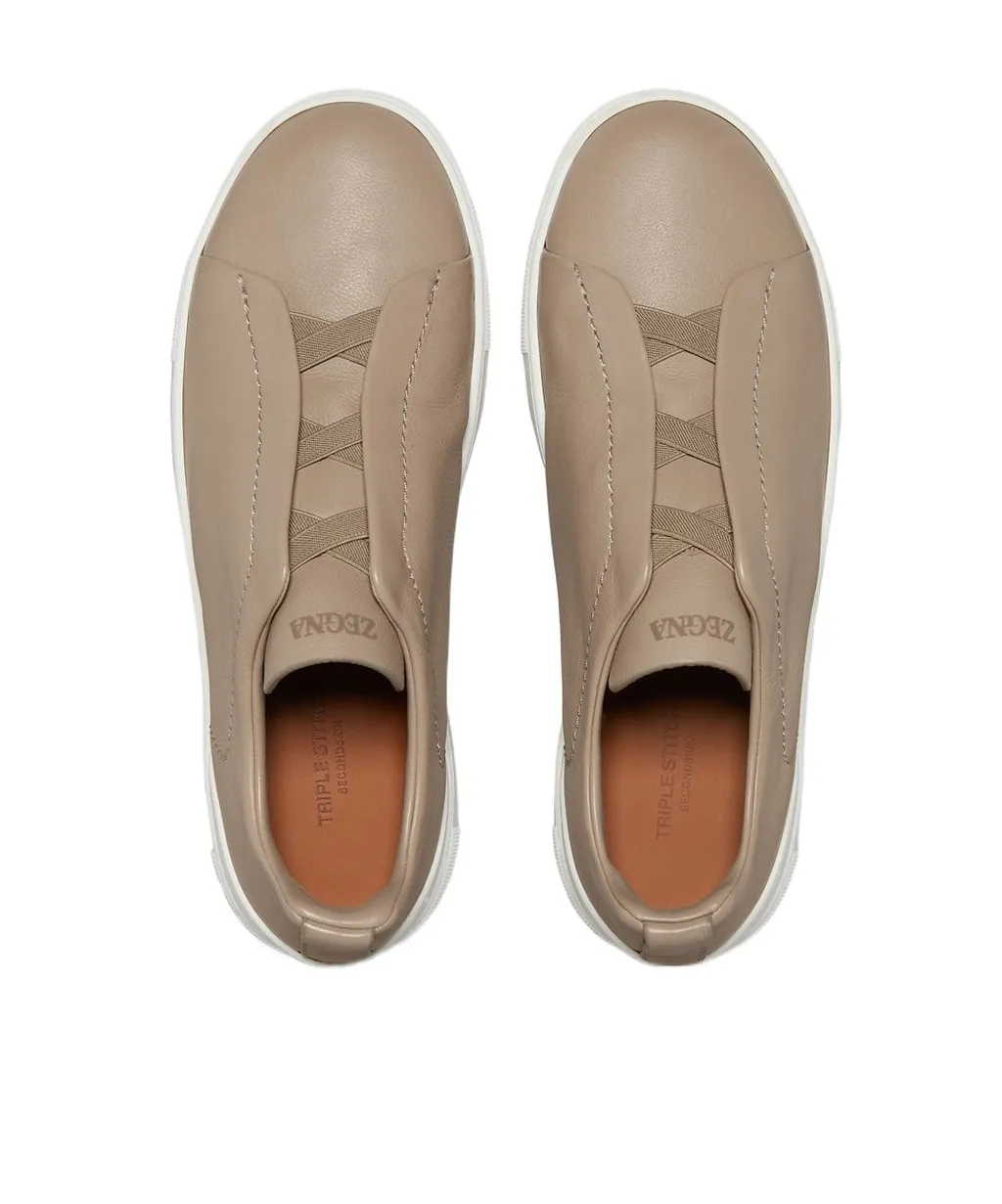 Zegna Triple Stitch Low-Top Sneakers
